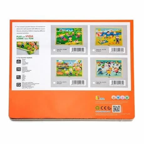 Пазл дерев'яний Viga Toys Пори року: Осінь 51271 фото 3