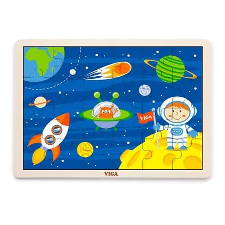 Пазл дерев'яний Viga Toys Космос 51461 фото 2
