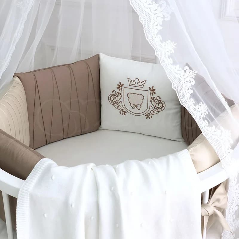 Постільний комплект Маленька Соня Royal 6од 26001/1 oval Chocolate фото 3