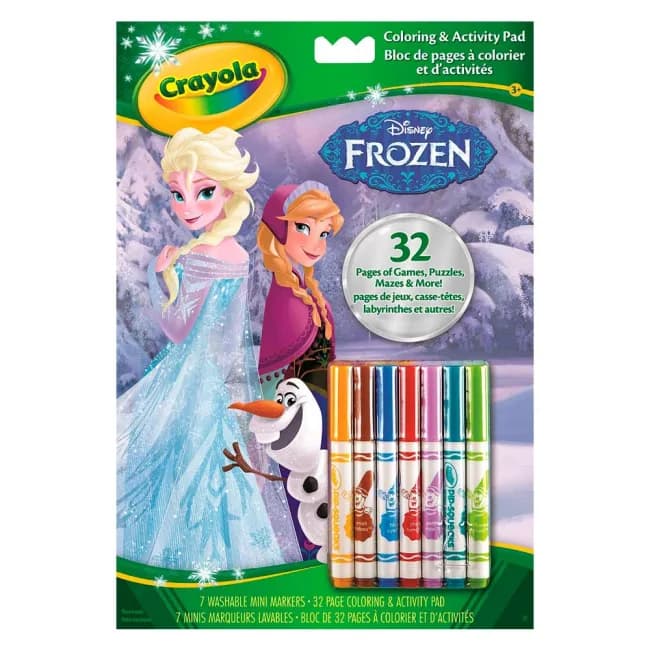 Розмальовка з фломастерами Crayola Крижане серце 04-5900G фото 2