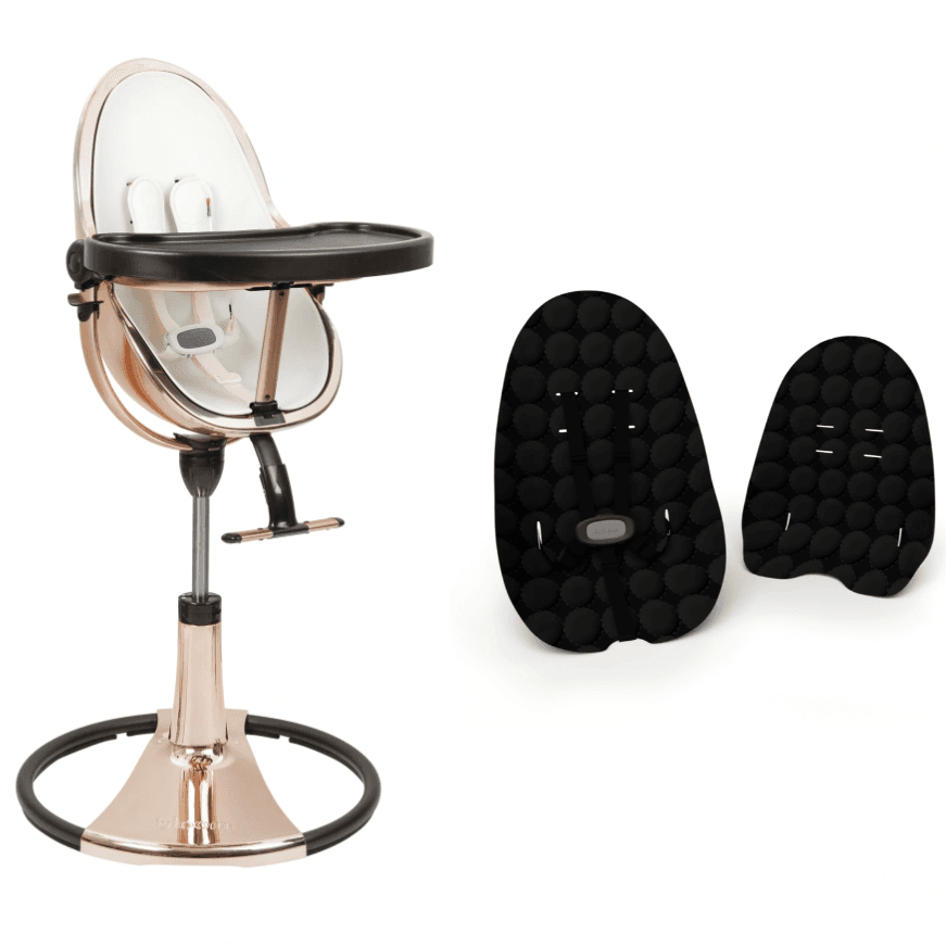 Стільчик для годування Bloom Fresco Rose Gold/Rose Gold+midnight black U10515-GRB\U10543-MB