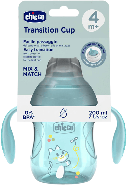 Поїльник непроливайка Chicco Transition Cup 200мл 06911.25