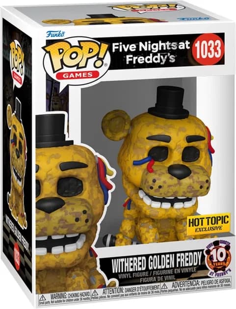 Ігрова фігурка FUNKO POP! cерії 5 ночей у Фредді - Зламаний золотий Фредді 83091 фото 2