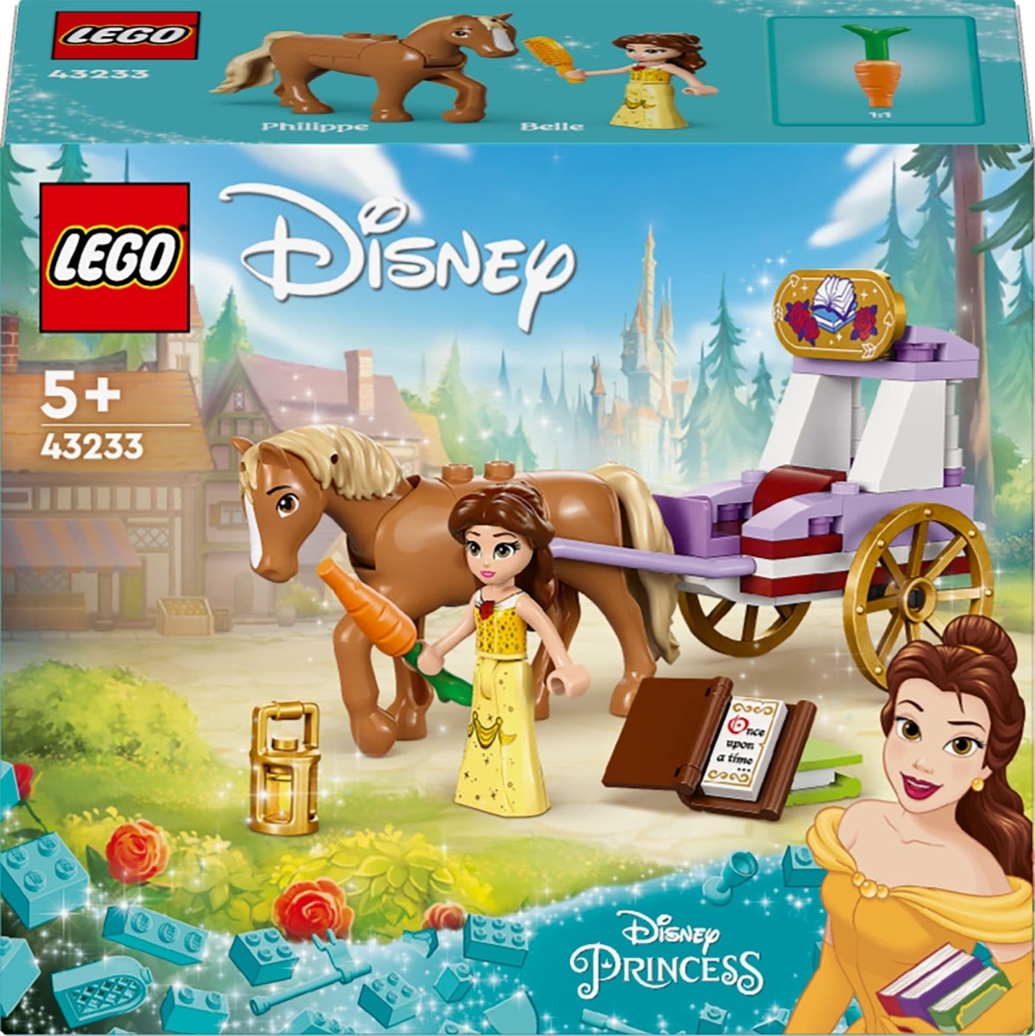 Конструктор Lego Disney Казкова карета Белль 62дет 43233