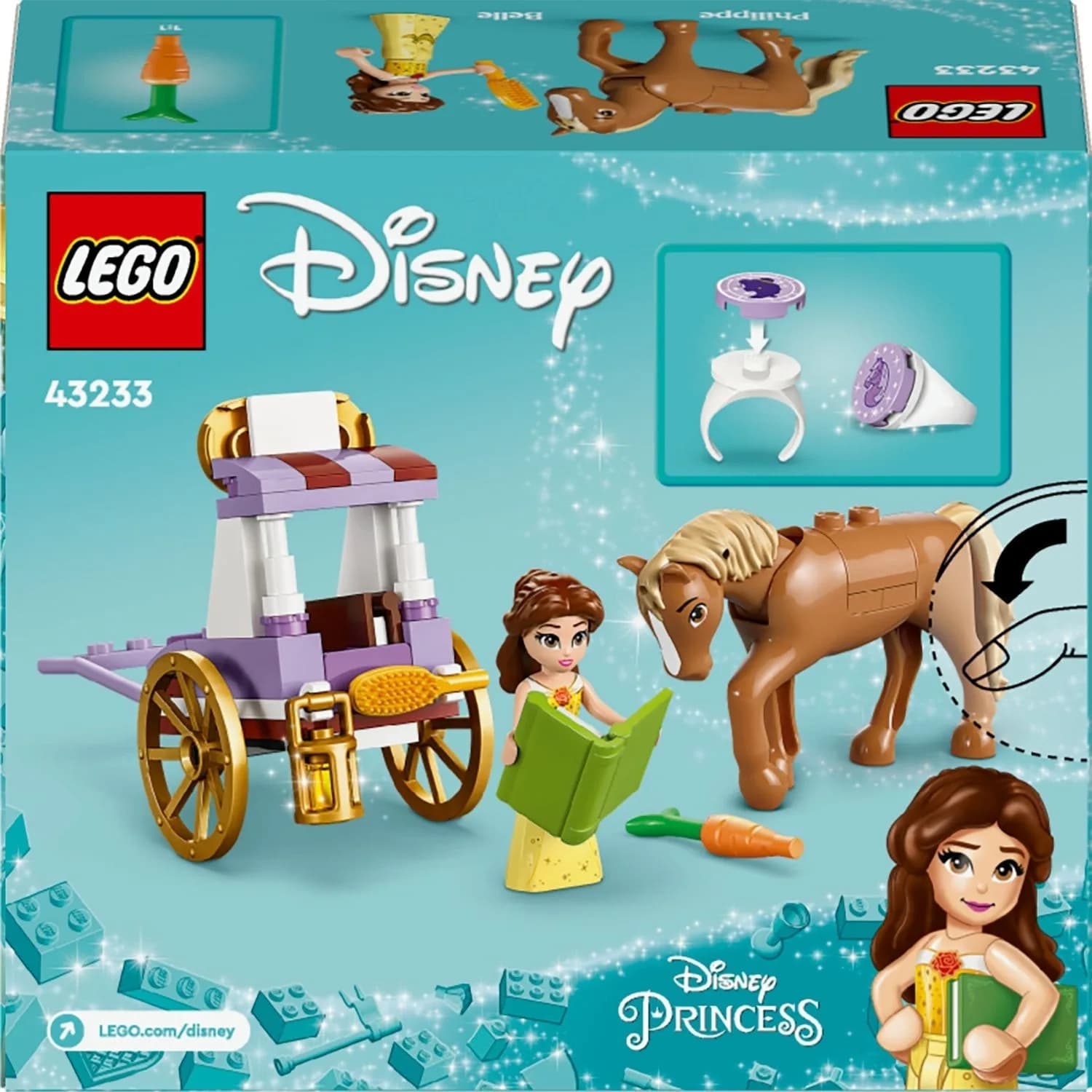 Конструктор Lego Disney Казкова карета Белль 62дет 43233 фото 10