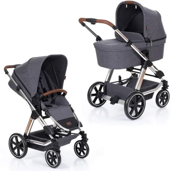 Коляска універсальна 2в1 ABC Design TURBO 4T Diamond Collection Asphalt 1200144/1907 фото 3