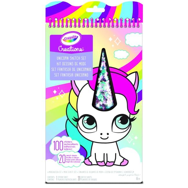 Розмальовка з наліпками Crayola Єдиноріг 04-1174