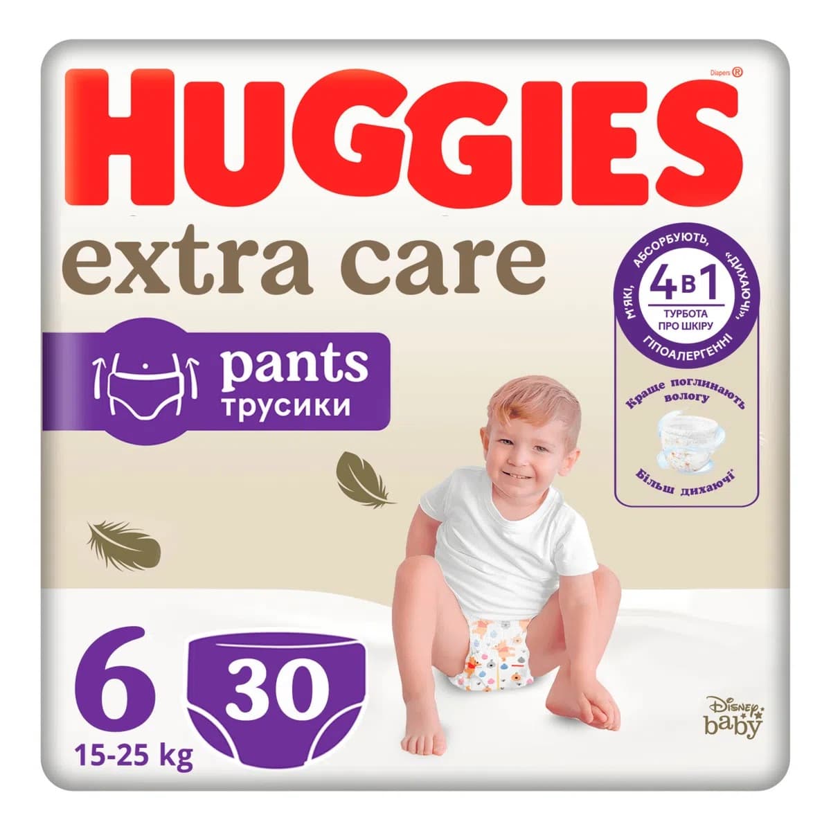 Підгузники-трусики Extra Care 6 30шт 582436
