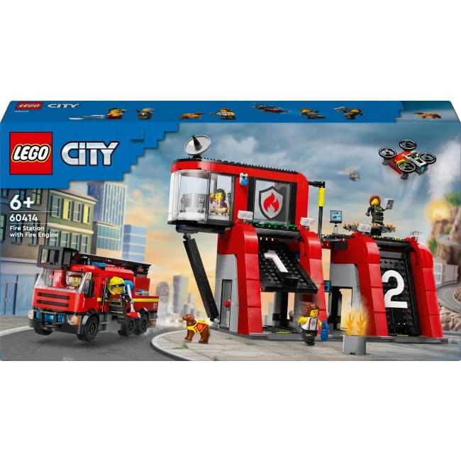 Конструктор Lego City Пожежне депо з пожежною машиною 843дет 60414 фото 2 Конструктор Lego City Пожежне депо з пожежною машиною 843дет 60414 фото 2