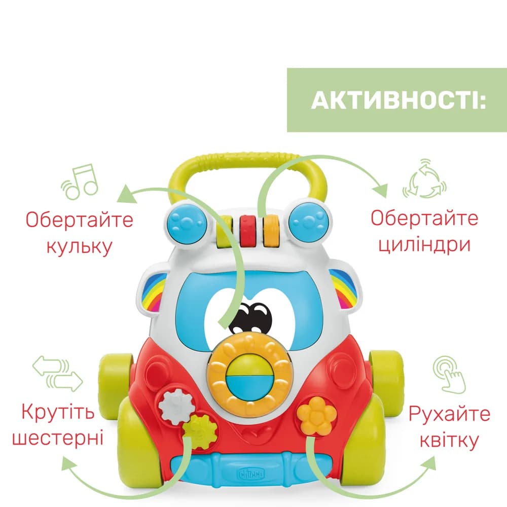Ходунки інтерактивні Chicco Happy Hippy Walker 11335.00 фото 3