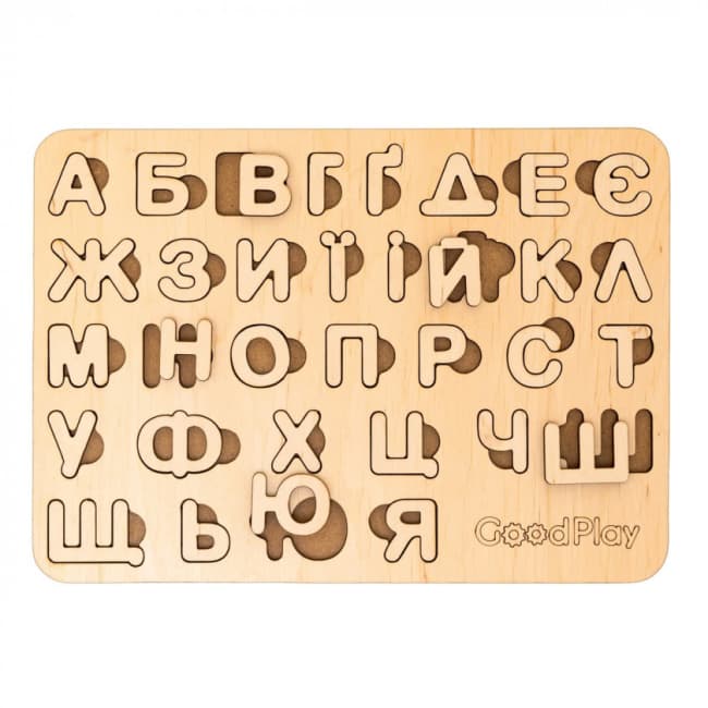Рамка-вкладиш Good Play Абетка дерево PS-4-007