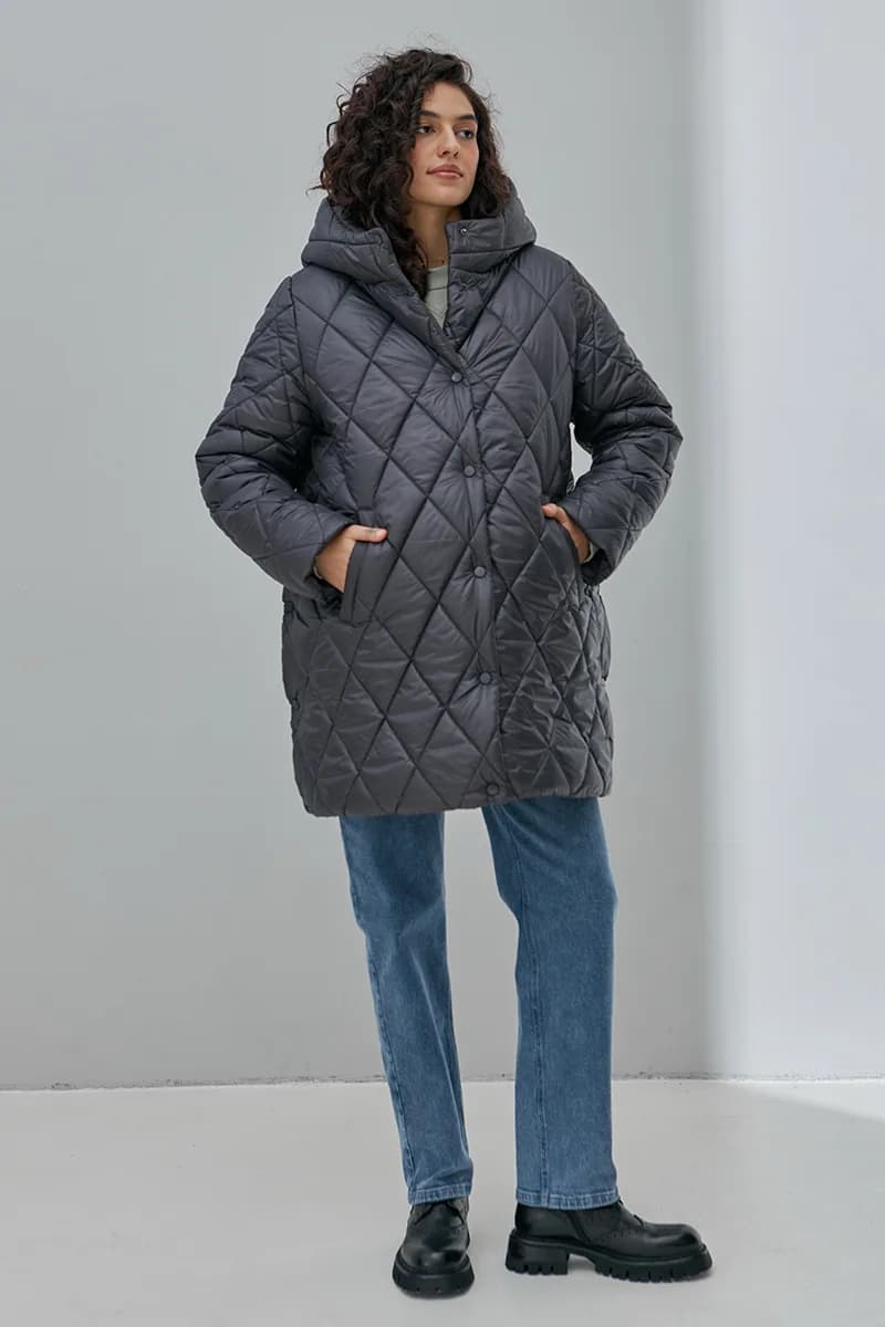 Куртка для вагітних S-XL Юла мама AKARI OW-43.021 -сірий фото 8