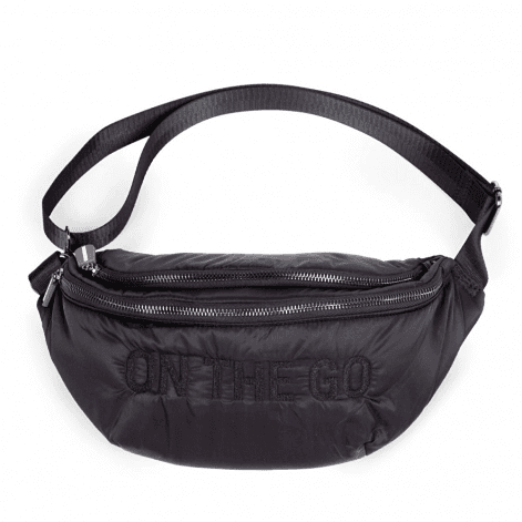 Сумка через плече Childhome Banana bag puffered black CWBANAPBL