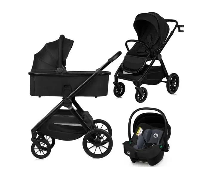 Коляска універсальна 3в1 Lionelo Layla Black Onyx LO-LAYLA 3IN1 BLACK ONYX фото 3