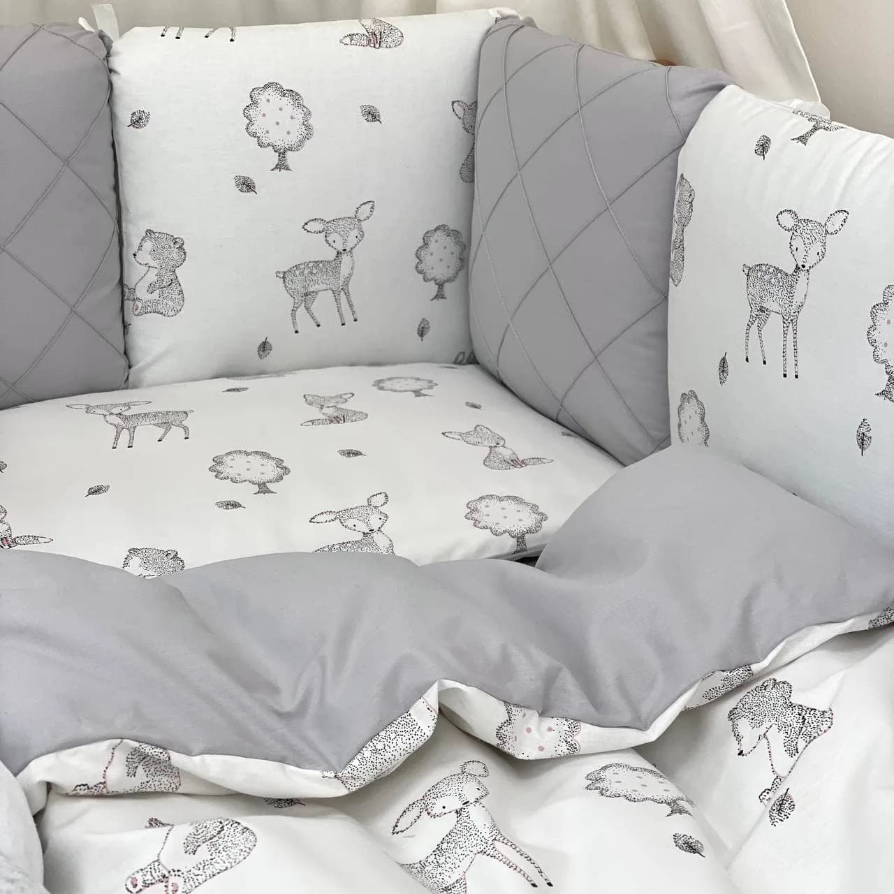 Постільний комплект Маленька Соня Happy night Звірята 6од 02107642 фото 2