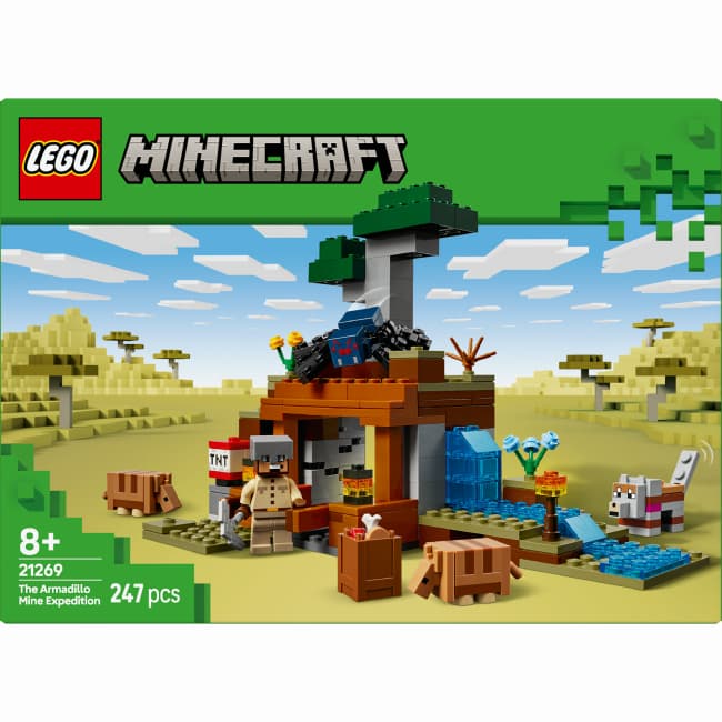 Конструктор Lego Minecraft Шахтна експедиція Броненосець 247дет 21269