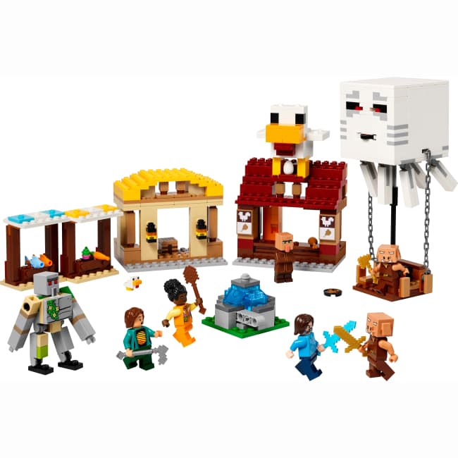 Конструктор Lego Minecraft Напад на село з повітряною кулею Ґаст 555дет 21273