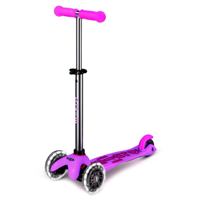 Самокат 3-х колісний Micro Mini Deluxe Glow LED frosty pinkMMD217