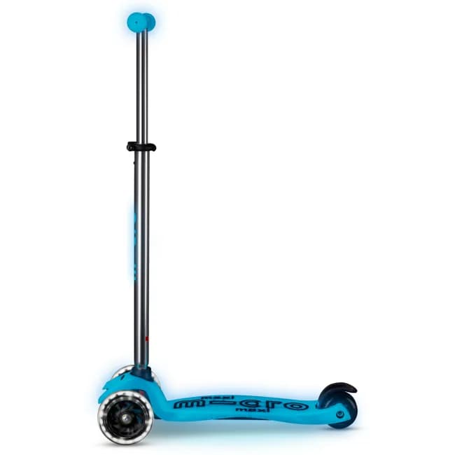 Самокат 3-х колісний Micro Maxi Deluxe Glow LED Blue crystal MMD366 фото 2