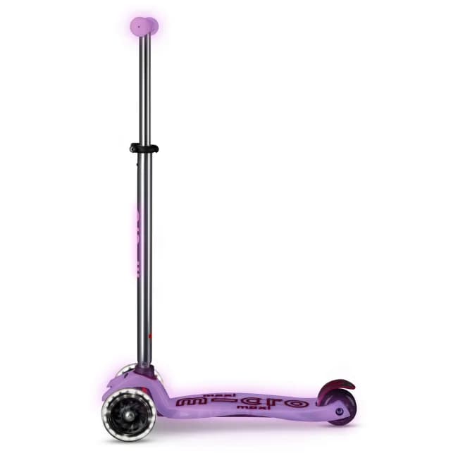 Самокат 3-х колісний Micro Maxi Deluxe Glow LED Radiant purple MMD367 фото 3