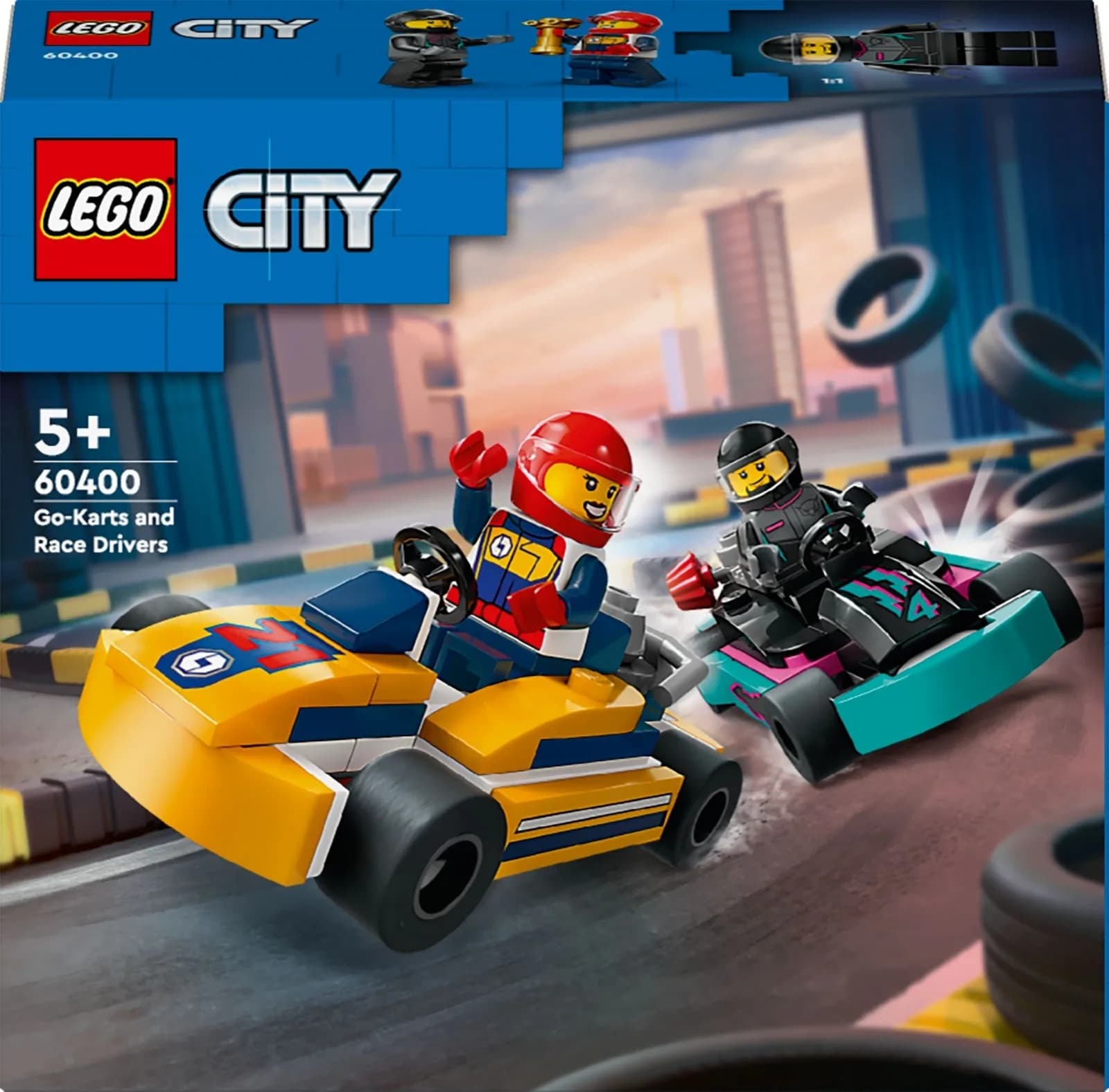 Конструктор Lego City Картинг і гонщики 99дет 60400 фото 5