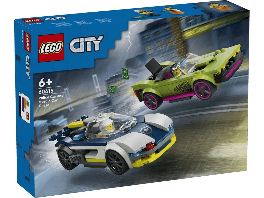 Конструктор Lego City Переслідування маслкара на поліцейському автомобілі 213дет 60415