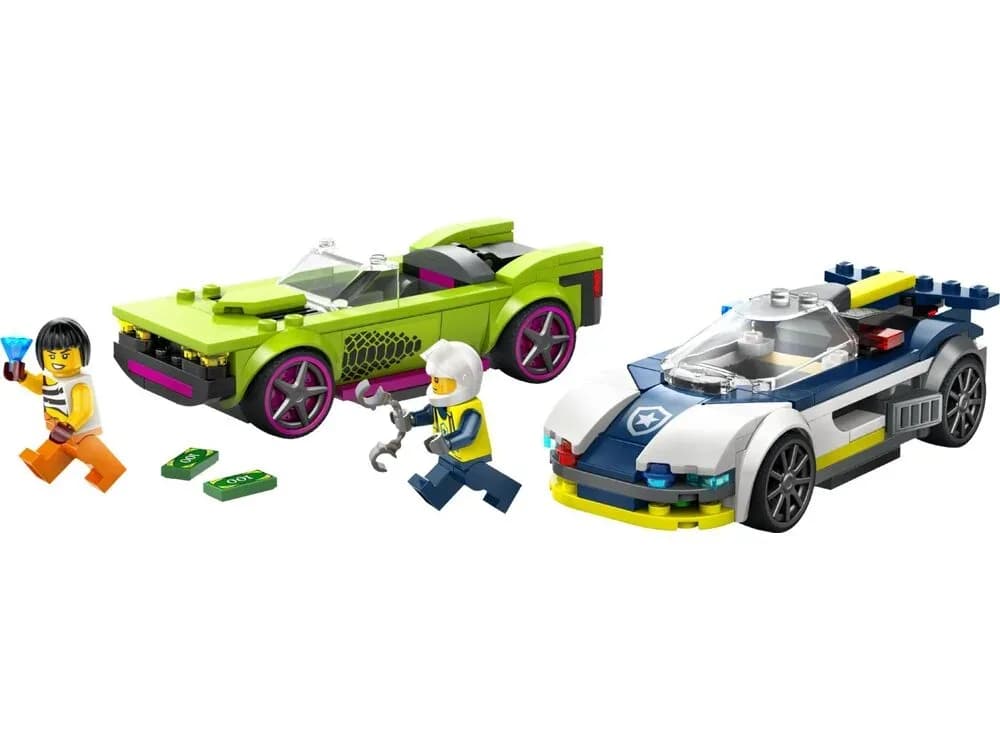 Конструктор Lego City Переслідування маслкара на поліцейському автомобілі 213дет 60415 фото 2
