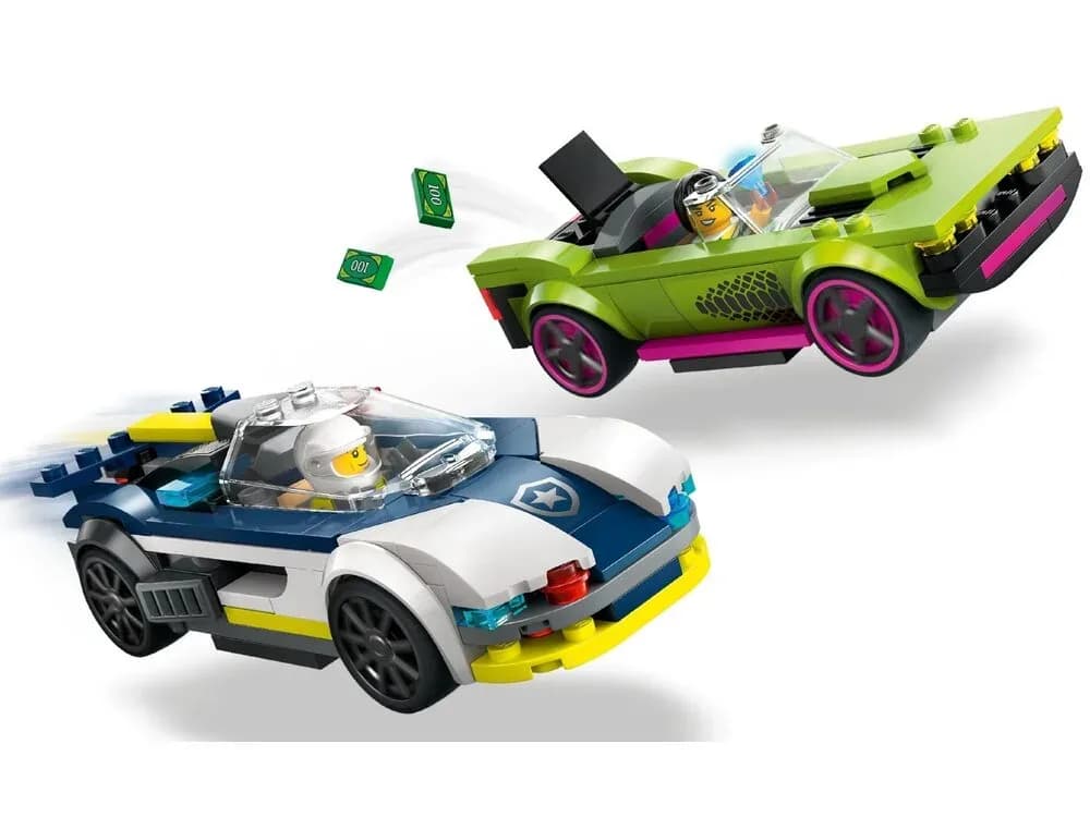 Конструктор Lego City Переслідування маслкара на поліцейському автомобілі 213дет 60415 фото 3