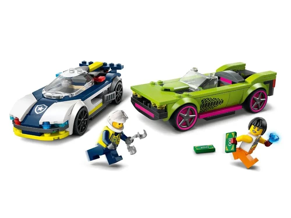 Конструктор Lego City Переслідування маслкара на поліцейському автомобілі 213дет 60415 фото 5