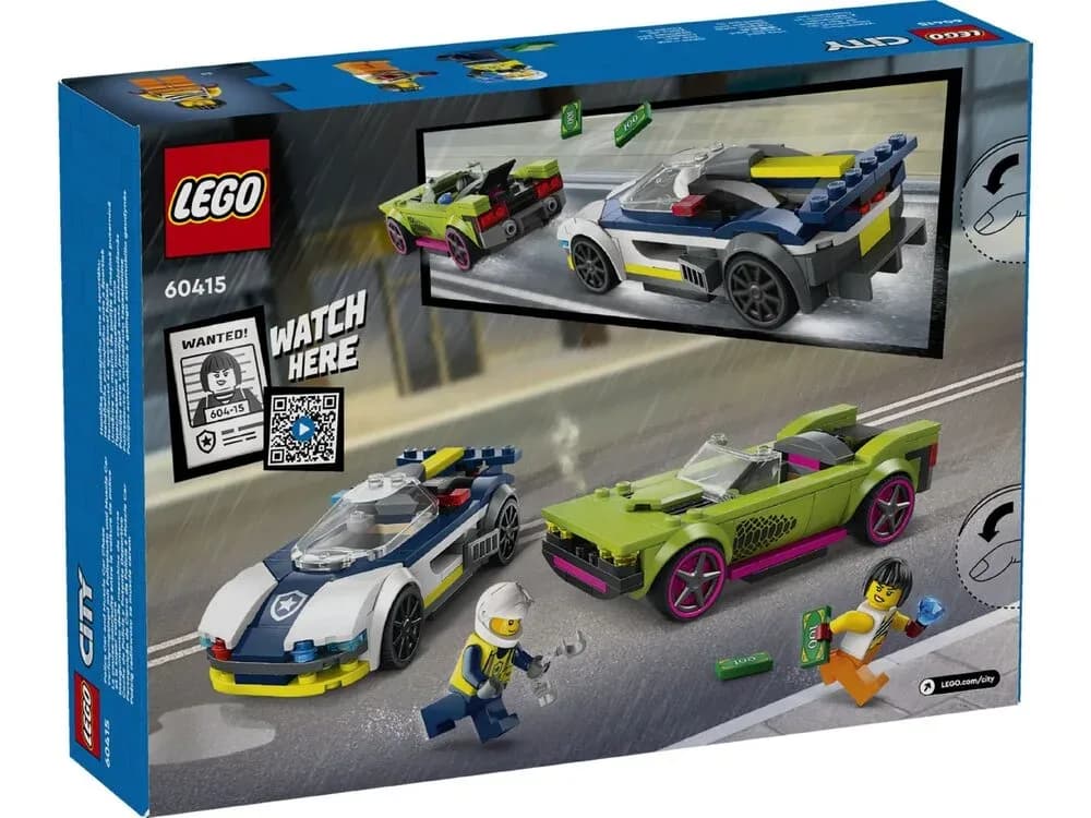 Конструктор Lego City Переслідування маслкара на поліцейському автомобілі 213дет 60415 фото 8