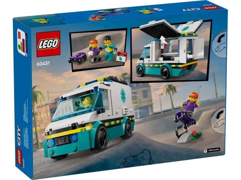 Конструктор Lego City Швидка допомога 184дет 60451 фото 9