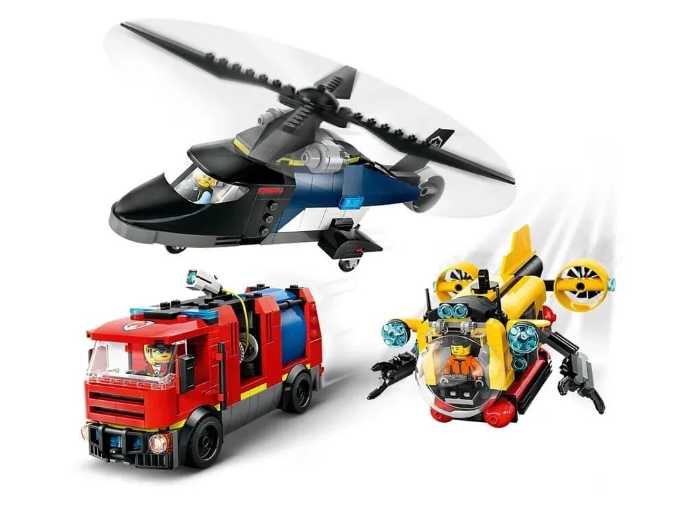 Конструктор Lego City Ремікс вертольотів, пожежних машин і підводних човнів 874дет 60462 фото 4