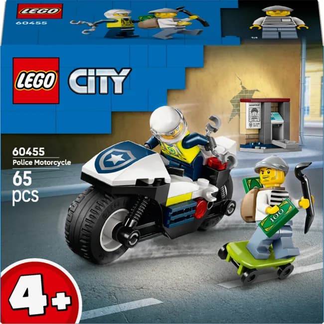 Конструктор Lego City Переслідування на поліцейському мотоциклі 65дет 60455 фото 2