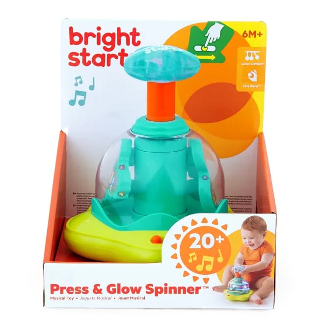 Дзиґа Bright Starts Press & Glow Spinner 10042 фото 2