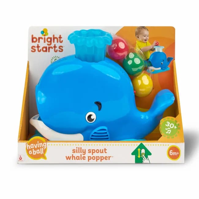 Іграшка музична Bright Starts Silly Spout Whale Popper 10934 фото 2