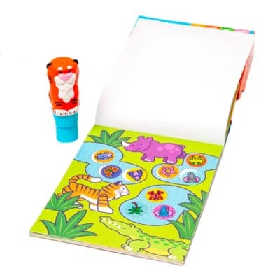 Набір з блокноту та штампу з наліпками Тигреня Melissa&Doug SM93205/6074897 фото 2 Набір з блокноту та штампу з наліпками Тигреня Melissa&Doug SM93205/6074897 фото 2