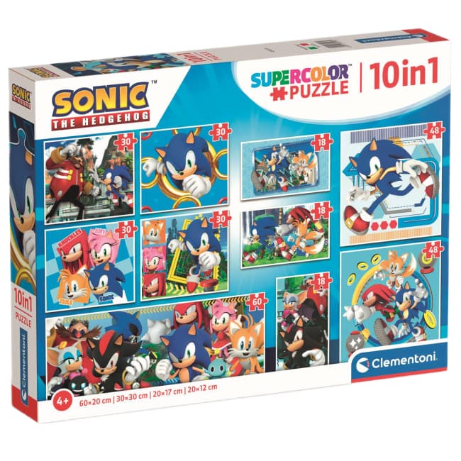 Пазл 10в1 Clementoni Sonic 80508