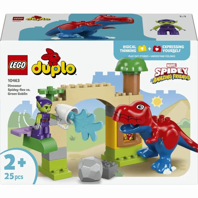 Конструктор Lego Duplo Динозавр Spidey-Rex проти Зеленого Гобліна 25дет 10463 фото 2