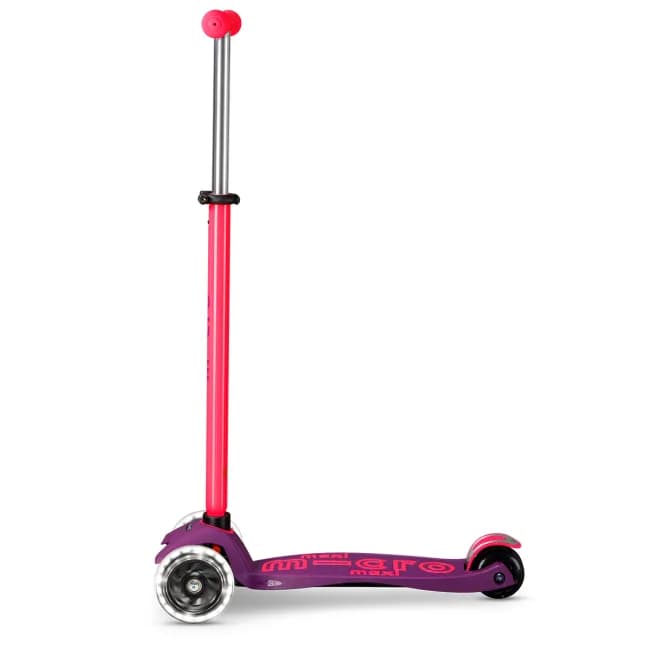 Самокат 3-х колісний Micro Maxi Deluxe Neon LED Ultra pink MMD233 фото 2