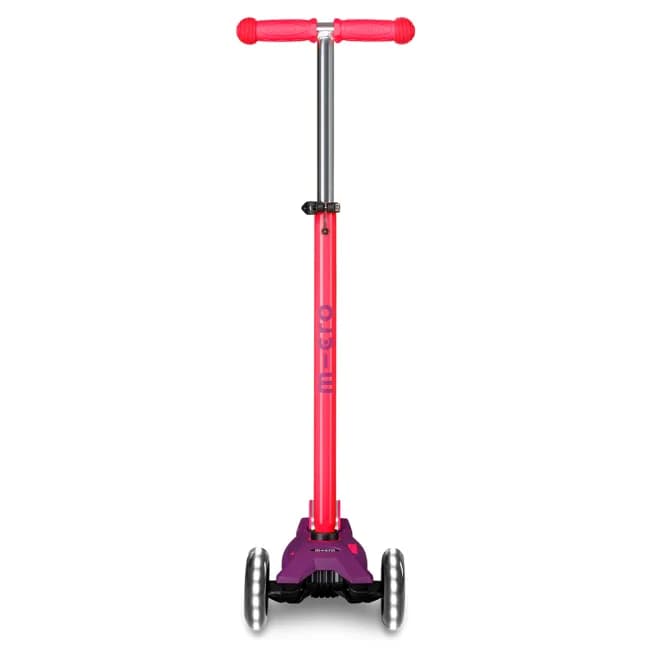 Самокат 3-х колісний Micro Maxi Deluxe Neon LED Ultra pink MMD233 фото 4