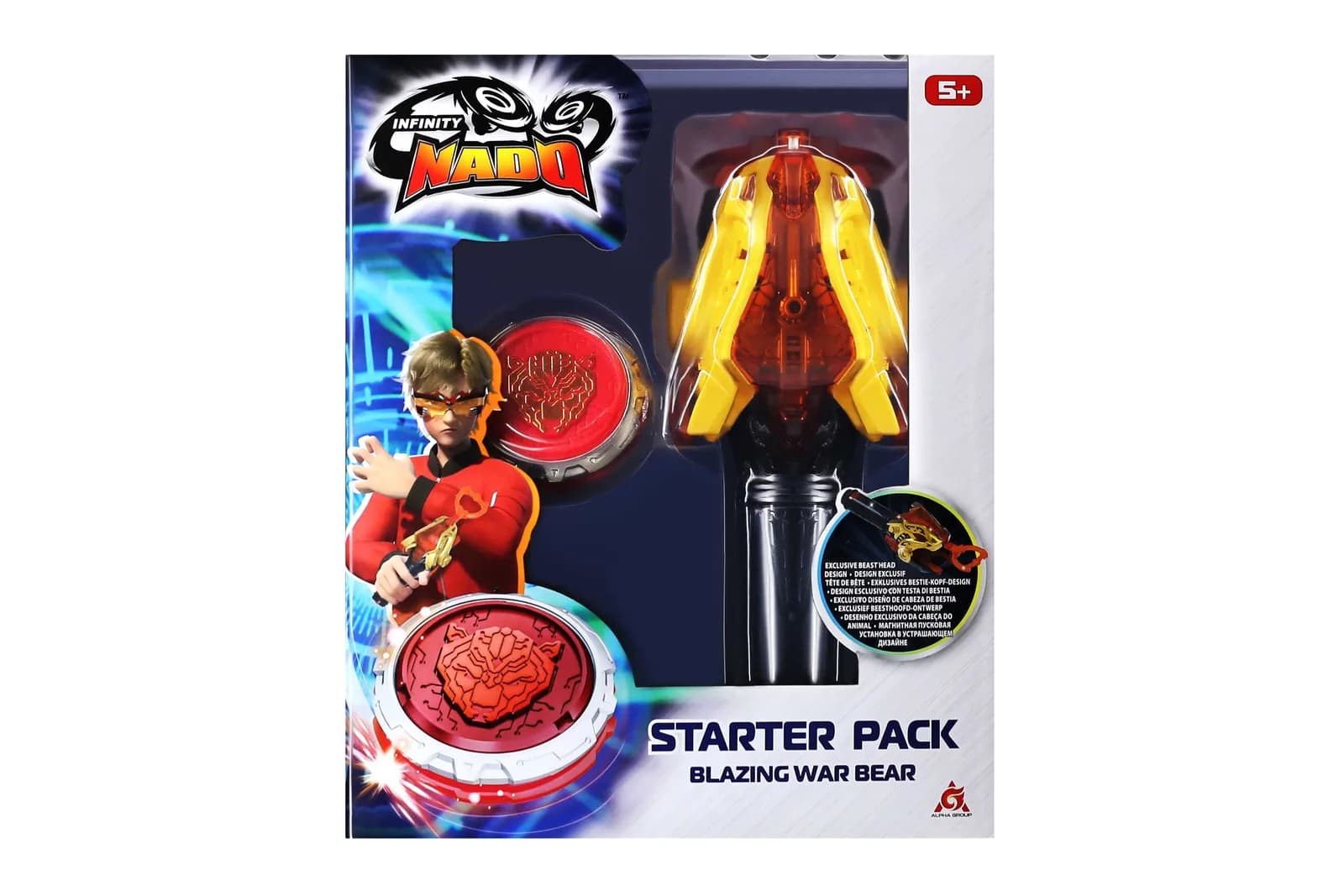Дзига Infinity Nado Starter Pack Палаючий Бойовий Ведмідь EU654112 фото 3