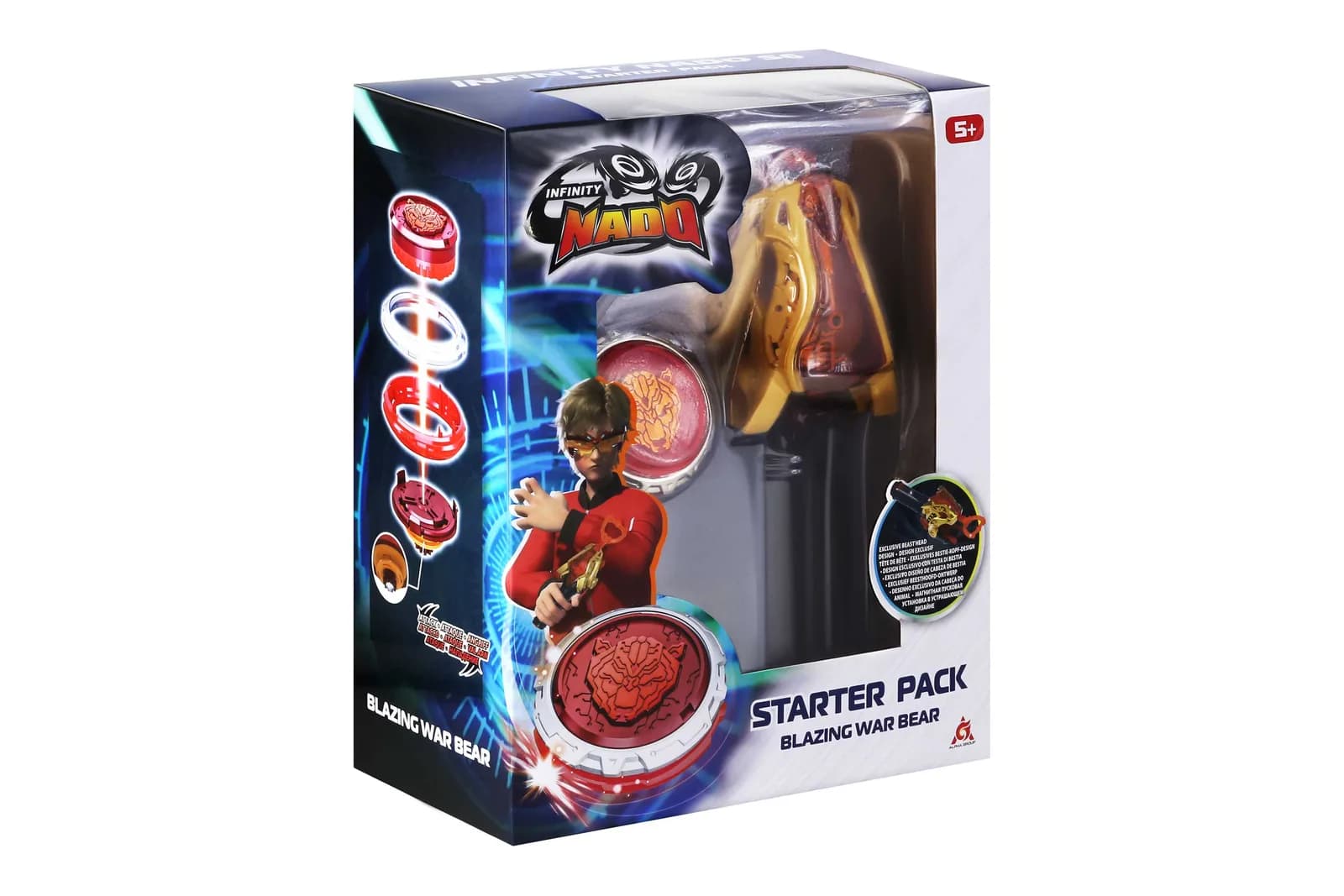 Дзига Infinity Nado Starter Pack Палаючий Бойовий Ведмідь EU654112 фото 4
