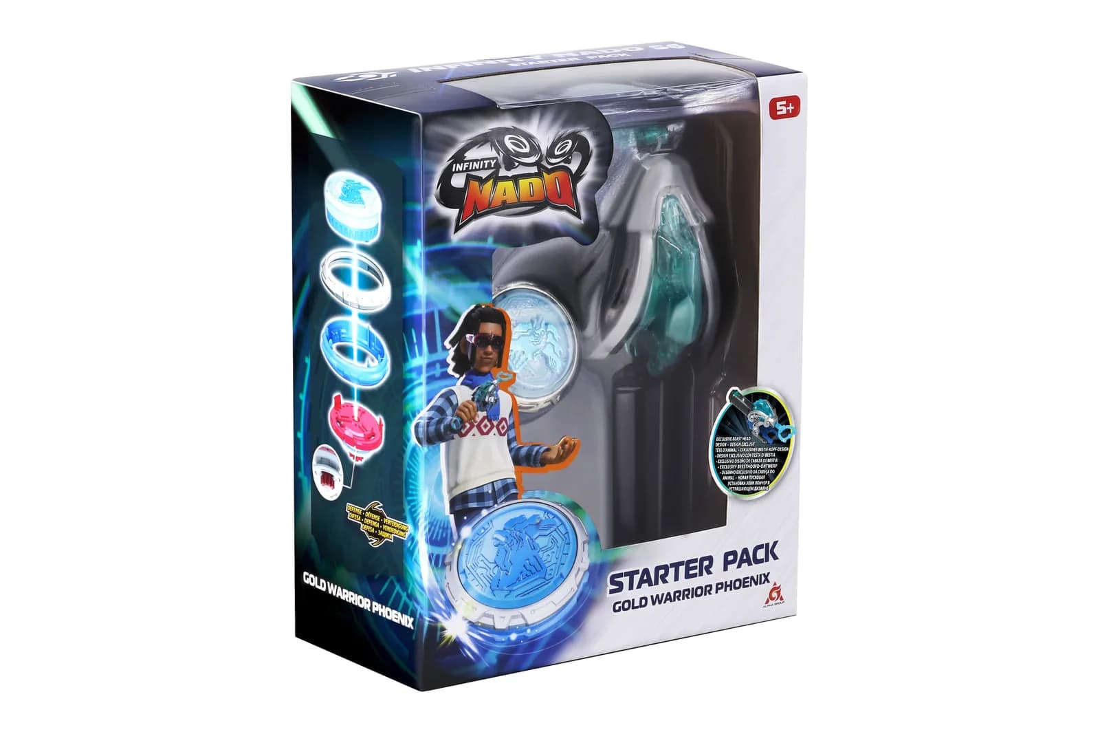 Дзига Infinity Nado Starter Pack Золотий Воїн Фенікс EU654113 фото 2 Дзига Infinity Nado Starter Pack Золотий Воїн Фенікс EU654113 фото 2