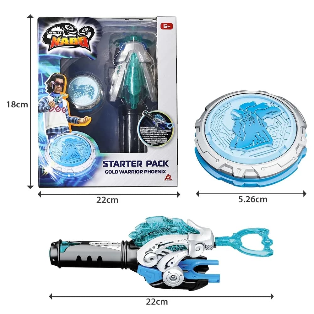 Дзига Infinity Nado Starter Pack Золотий Воїн Фенікс EU654113 фото 4 Дзига Infinity Nado Starter Pack Золотий Воїн Фенікс EU654113 фото 4