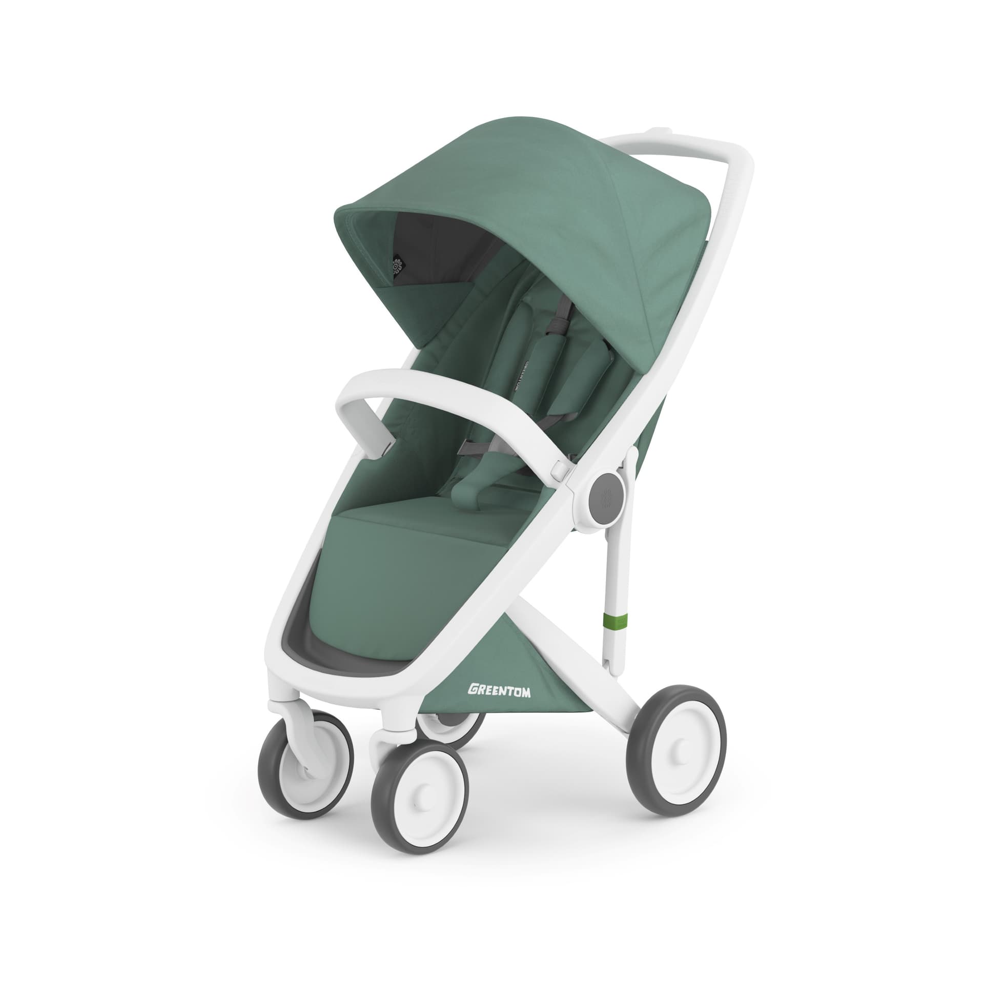 Коляска прогулянкова Greentom Classic GCSW-1 Sage-White
