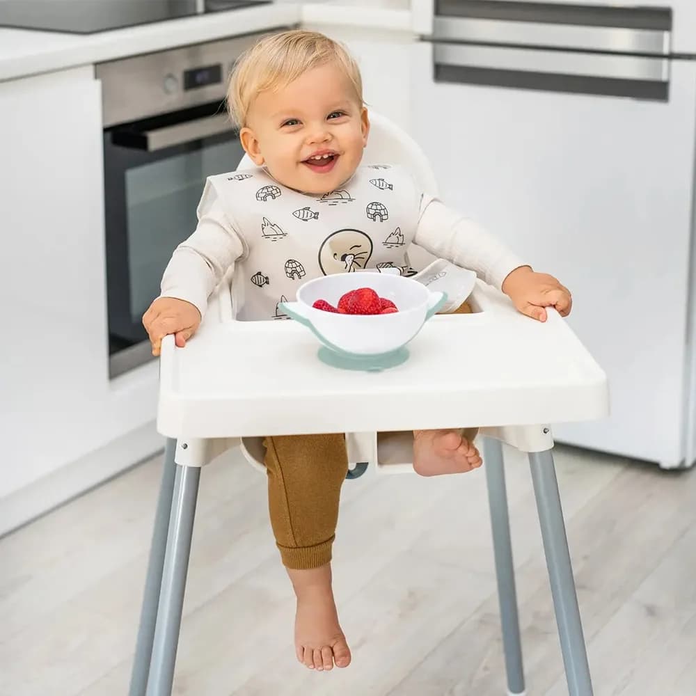 Тарілка з кришкою і ложкою на присосці BabyOno 1063/04 фото 6
