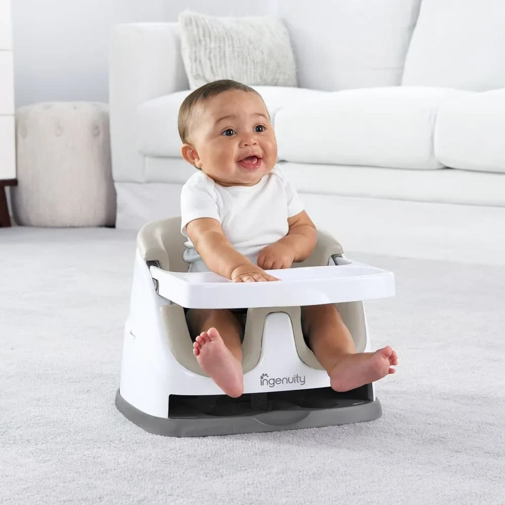 Стільчик-бустер для годування 2в1 Ingenuity Baby Base 10678 Cashmere фото 2