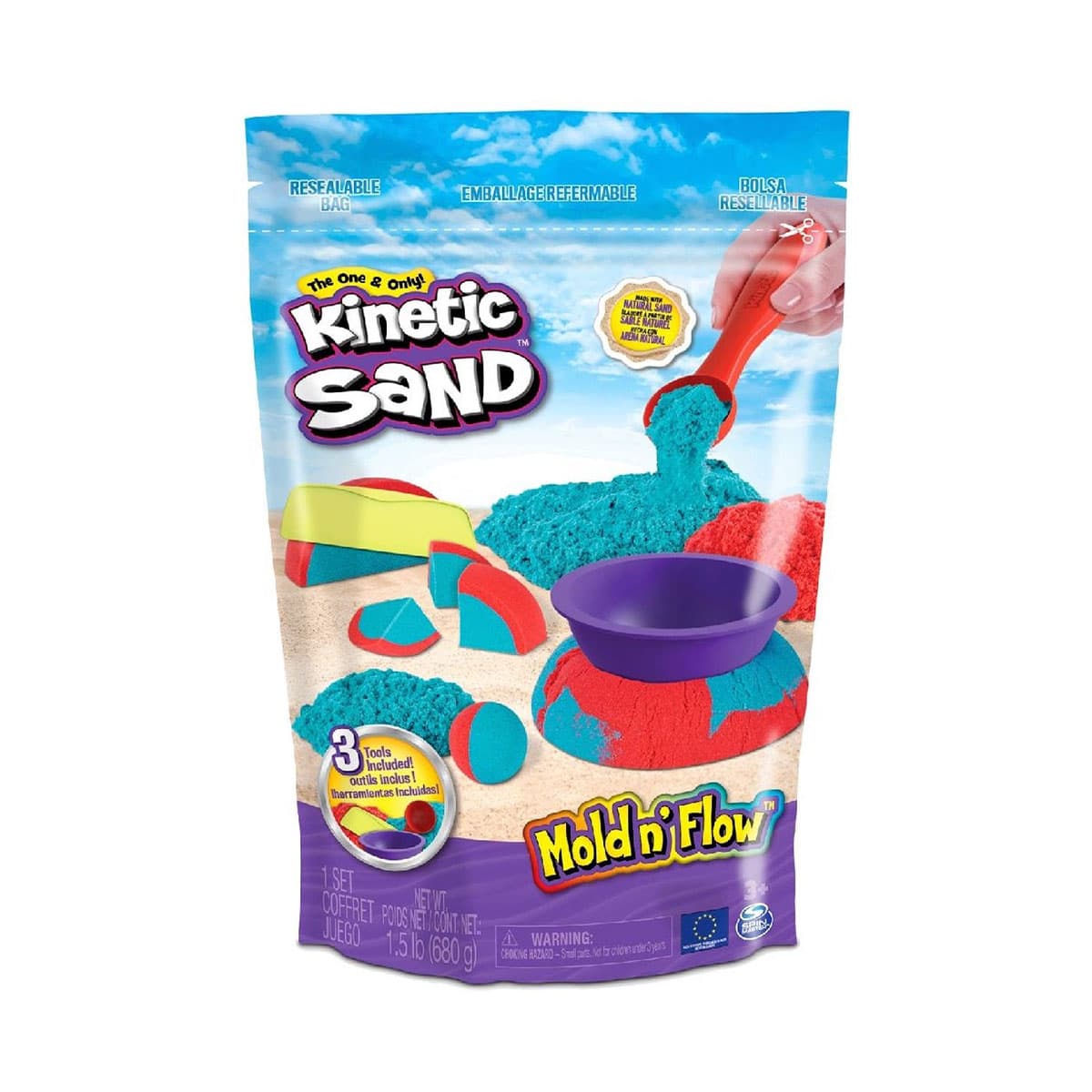 Набір піску з формочками Kinetic Sand Барвистий дует 71652