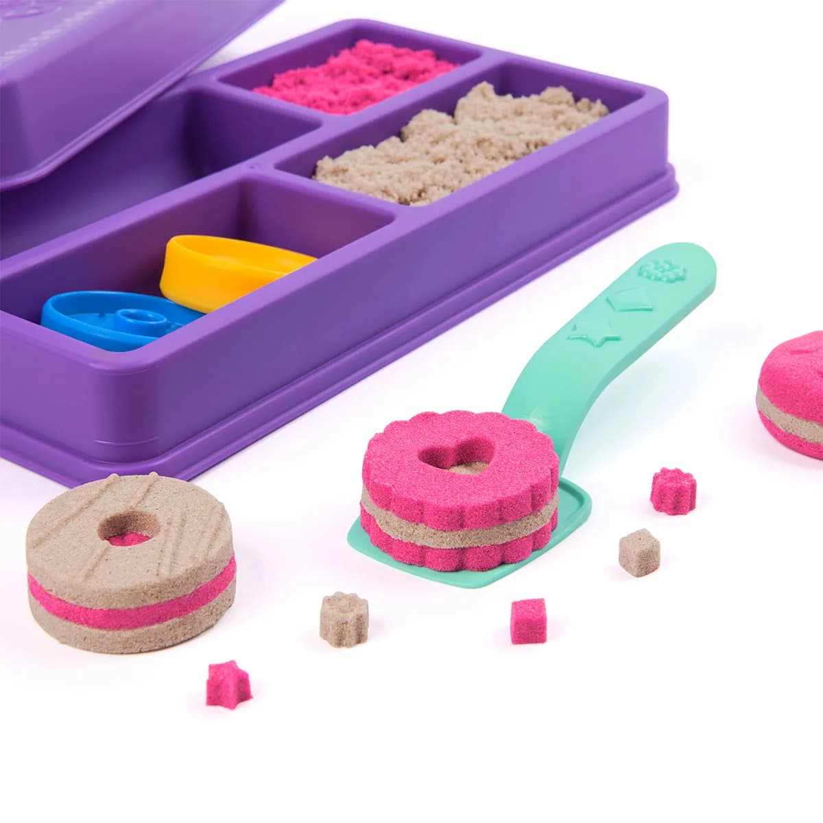 Набір піску з формочками Kinetic Sand Кольорове печиво 71678 фото 2