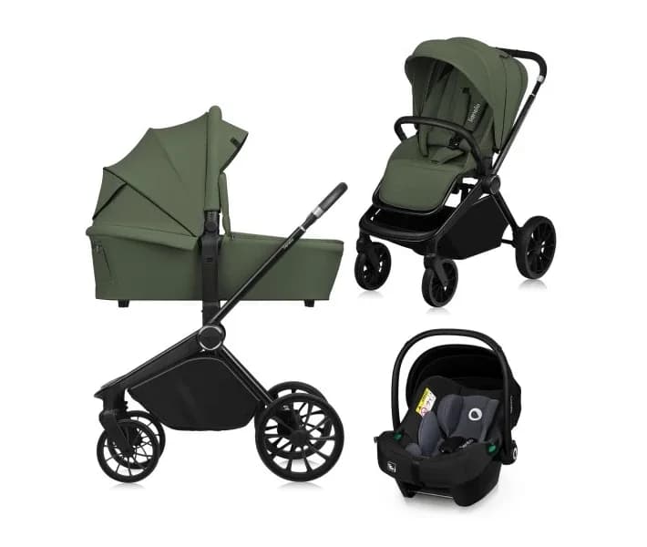 Коляска універсальна 3в1 Lionelo Mika Plus green olive LO-MIKA PLUS 3IN1 GREEN OLIVE фото 2